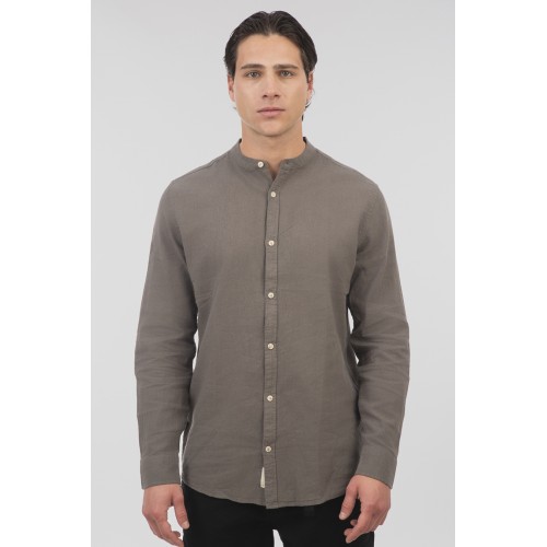 Πουκάμισο Μάο Rebase 251.RGS-5057 Olive Πουκάμισο Μάο Rebase 251.RGS-5057 Olive