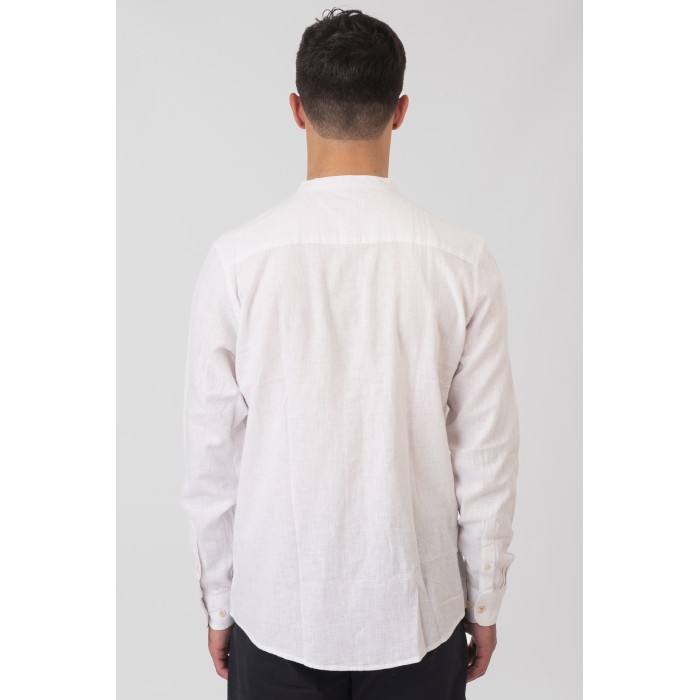 Πουκάμισο Μάο Rebase 251.RGS-5057 White Πουκάμισα