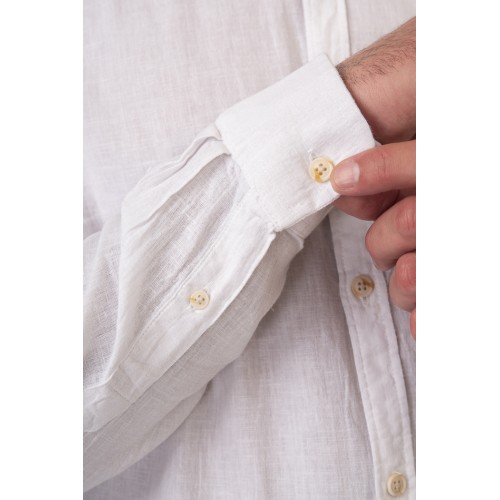 Πουκάμισο Μάο Rebase 251.RGS-5057 White Πουκάμισο Μάο Rebase 251.RGS-5057 White