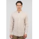 Πουκάμισο Μάο Ρίγα  Rebase 251.RGS-5063 Beige White  Πουκάμισα