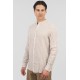 Πουκάμισο Μάο Ρίγα  Rebase 251.RGS-5063 Beige White  Πουκάμισα