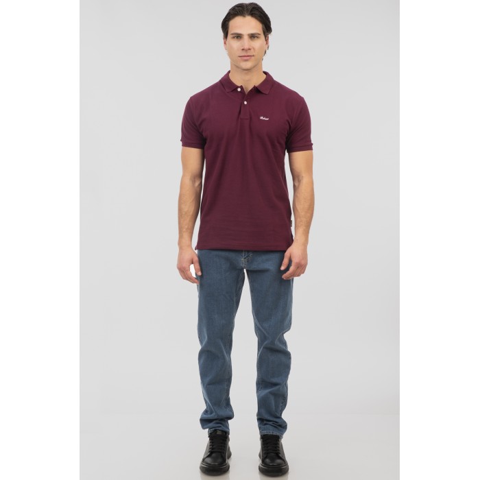 Πόλο Rebase 251RPS-3032 Dark Rasberry Polo