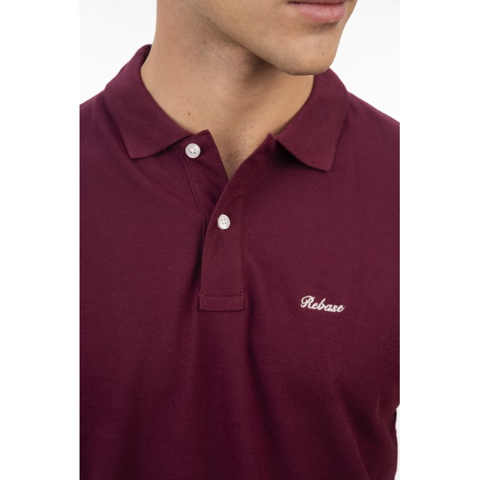 Πόλο Rebase 251RPS-3032 Dark Rasberry Polo