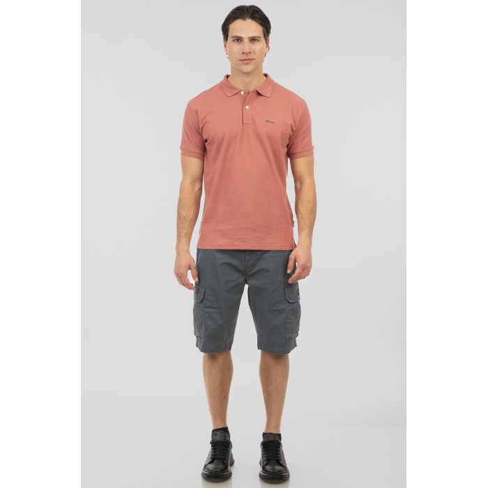 Πόλο Rebase 251RPS-3032 Dark Pink Polo