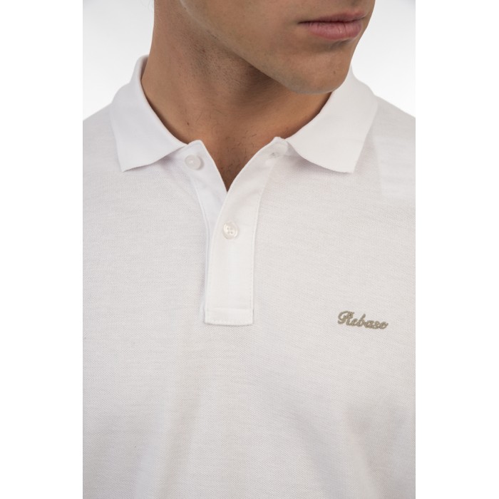 Πόλο Rebase 251RPS-3032 White Polo