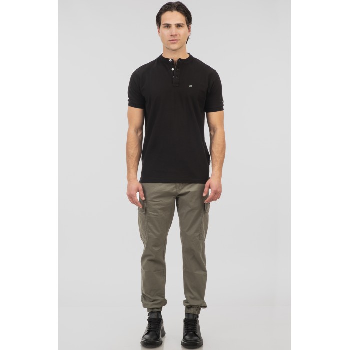 Μπλούζα Πικέ Μάο Rebase 251RPS-3041 Black Polo