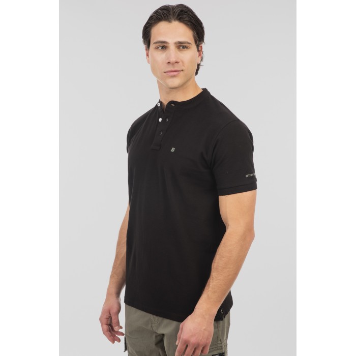 Μπλούζα Πικέ Μάο Rebase 251RPS-3041 Black Polo
