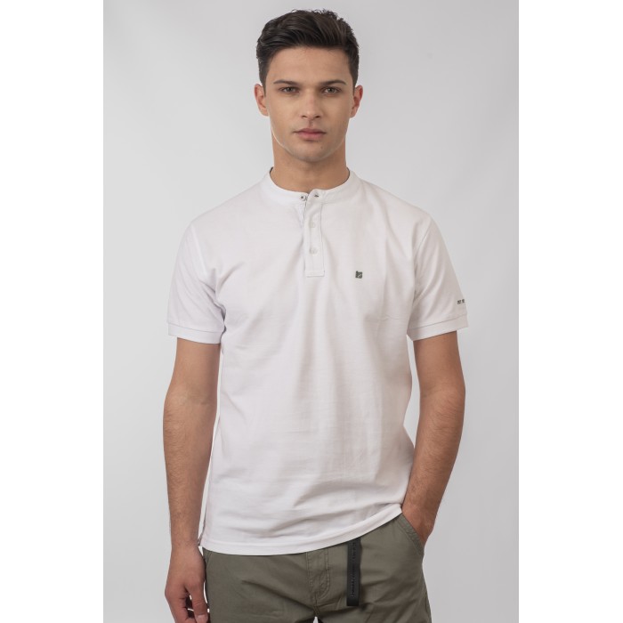 Μπλούζα Πικέ Μάο Rebase 251RPS-3041 White Polo