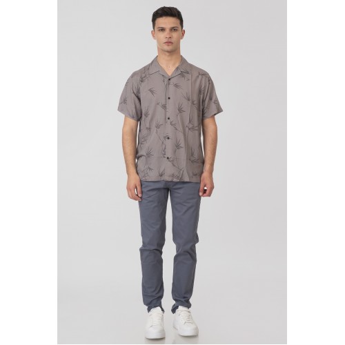 Πουκάμισο Rebase 251-RGS-5043 Smoke Πουκάμισο Rebase 251-RGS-5043 Smoke