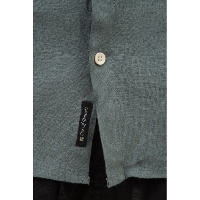 Πουκάμισο Μάο Rebase 251-RGS-5054 Teal Green Πουκάμισα