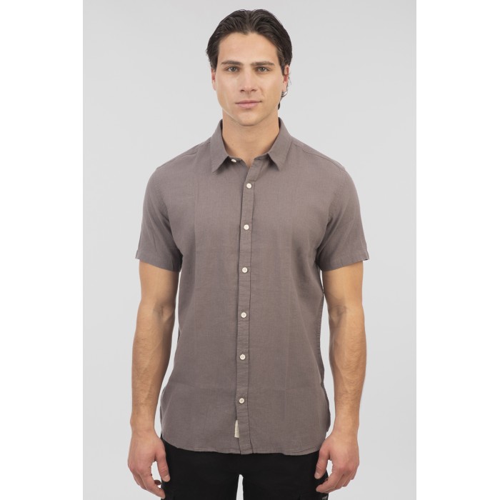 Πουκάμισο Rebase 251-RGS-5061B Fog Grey Πουκάμισα