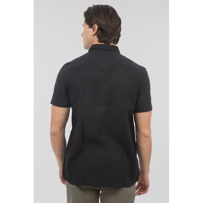 Πουκάμισο Rebase 251-RGS-5061 Black Πουκάμισα