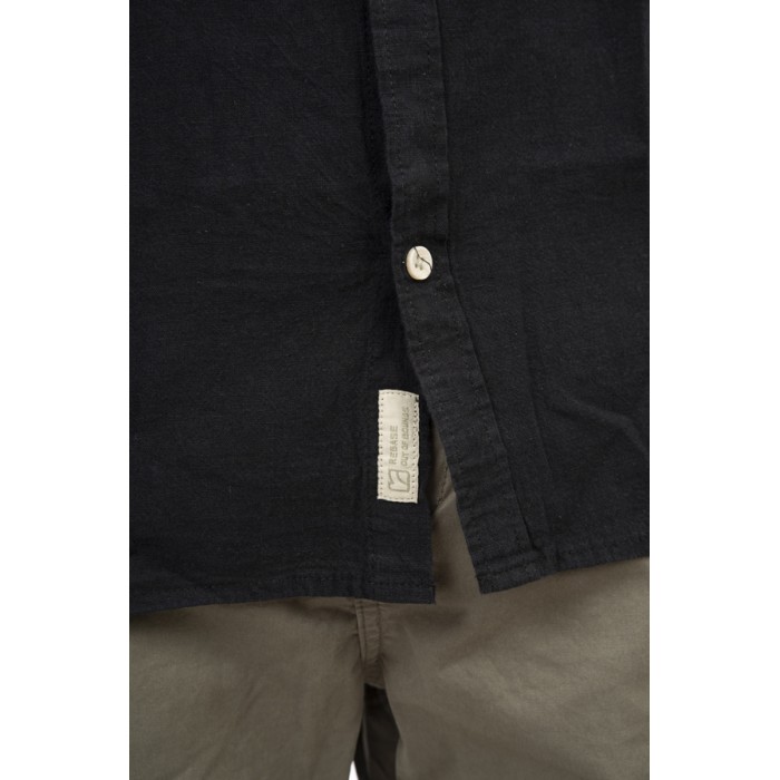 Πουκάμισο Rebase 251-RGS-5061 Black Πουκάμισα
