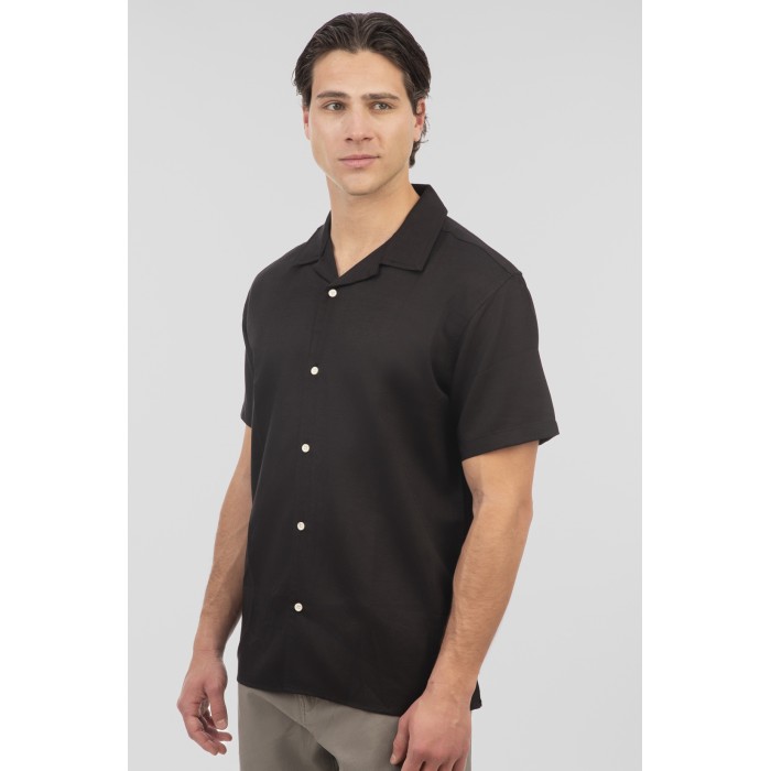 Πουκάμισο Rebase 251-RGS-5080 Black Πουκάμισα