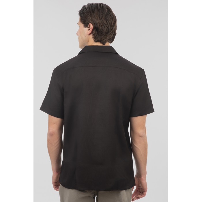 Πουκάμισο Rebase 251-RGS-5080 Black Πουκάμισα