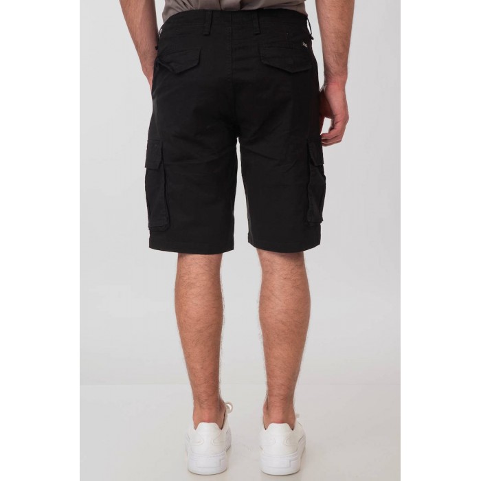 Βερμούδα Cargo Rebase 251-RMSHO-7001 Black Βερμούδες