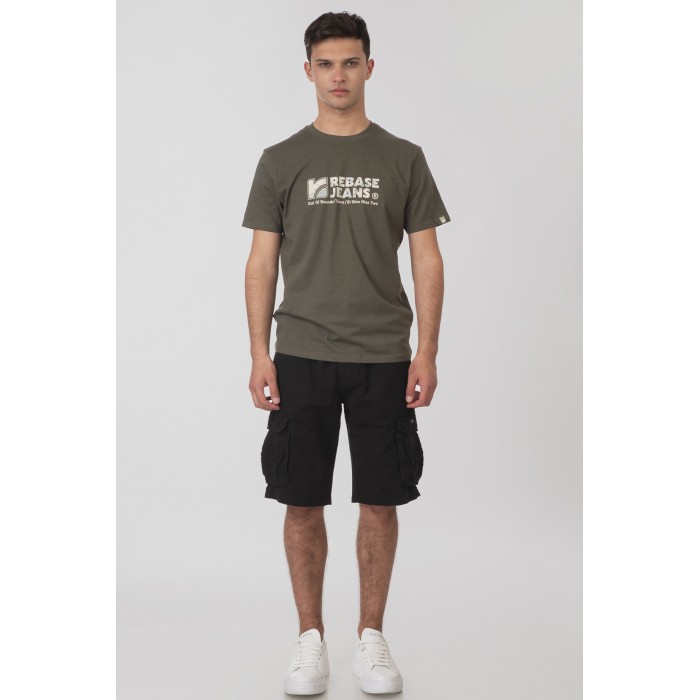 Βερμούδα Cargo Rebase 251-RMSHO-7011 Black Βερμούδες