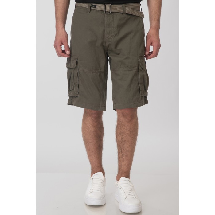 Βερμούδα Cargo Rebase 251-RMSHO-7011 Dark Khaki Βερμούδες