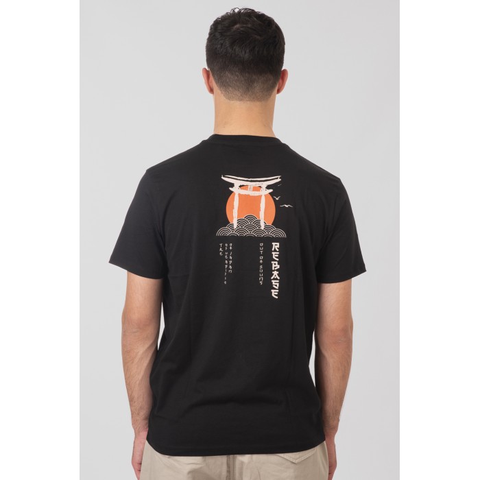 Μπλούζα Rebase 251-RTS-9020 Black T-Shirt