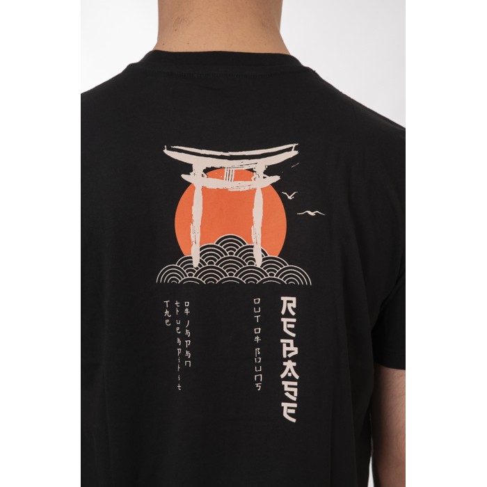 Μπλούζα Rebase 251-RTS-9020 Black T-Shirt