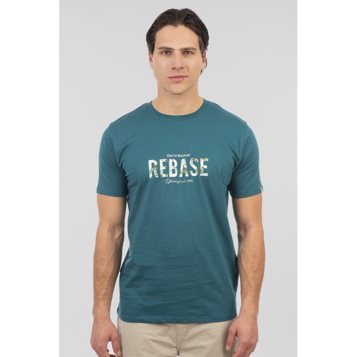 Μπλούζα Rebase 251-RTS-9010 Turquoise Blue T-Shirt