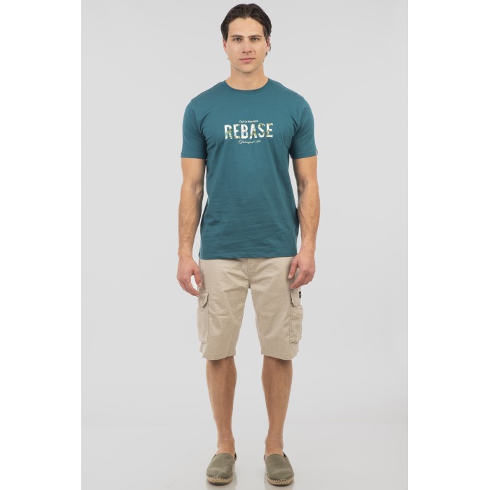 Μπλούζα Rebase 251-RTS-9010 Turquoise Blue T-Shirt