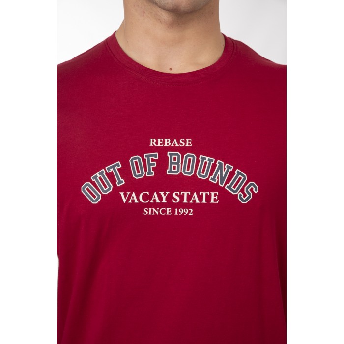 Μπλούζα Rebase 251-RTS-9011 Deep Red T-Shirt
