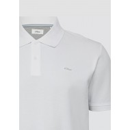 Πόλο s.Oliver 2164768 01D2 White Silver