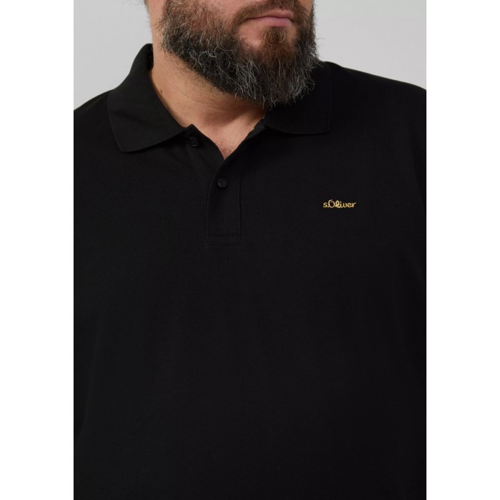 Πόλο s.Oliver 2164768 99D2 Black Gold Polo