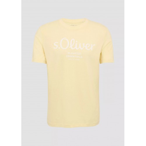 Μπλούζα Basic s.Oliver Logo 2139909 12D1 Vanilla