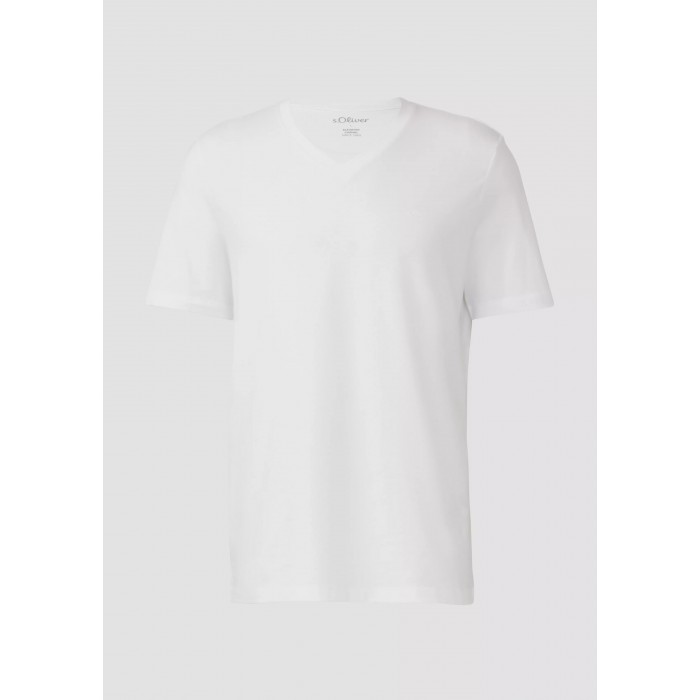 Μπλούζα V-neckline s.Oliver 2165601 0100 White T-Shirt