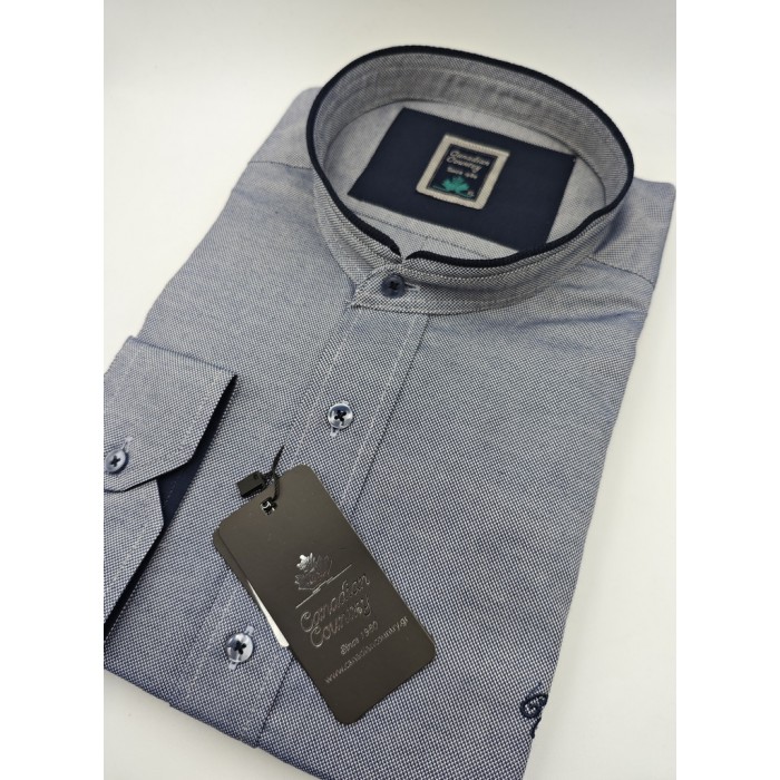 Πουκάμισο Canadian Country 545-6 Grey-Navy Μακρυμάνικα Πουκάμισα