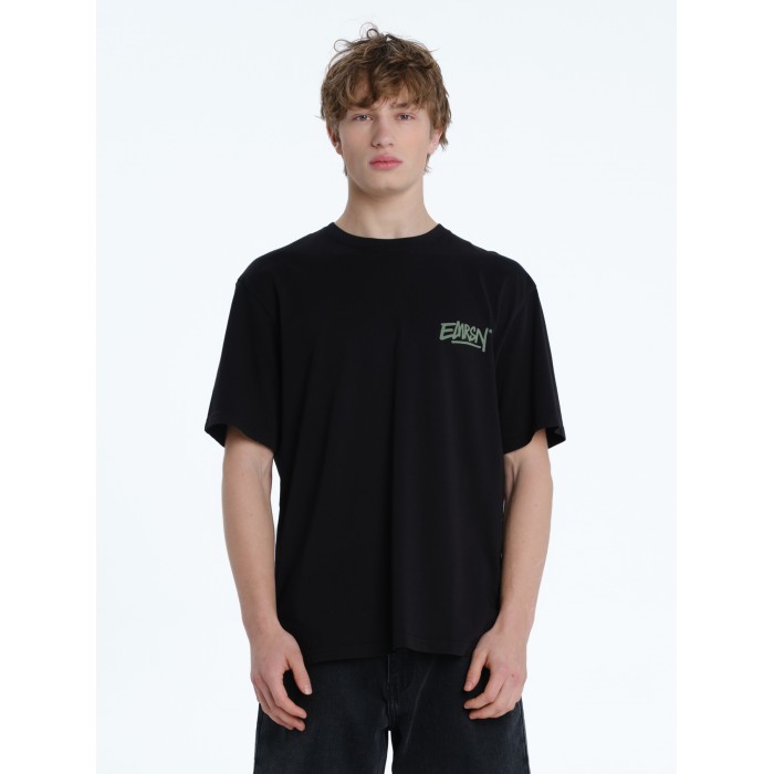Μπλούζα Emerson 261.EM33.24 BLACK/OLIVE T-Shirt