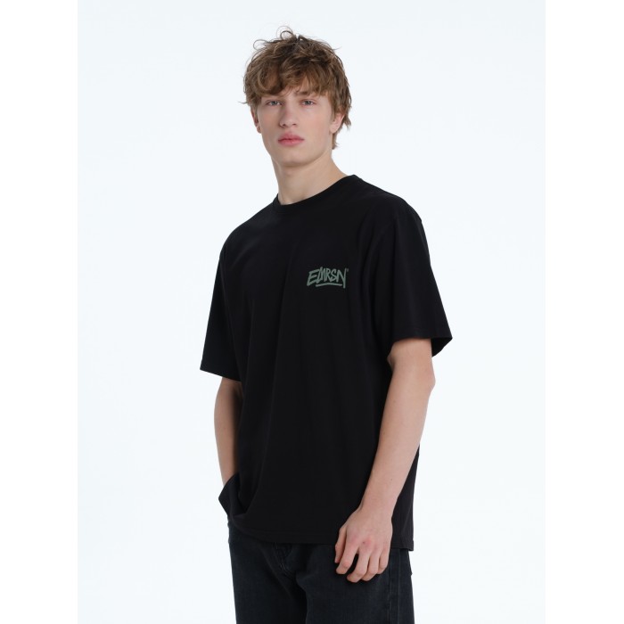 Μπλούζα Emerson 261.EM33.24 BLACK/OLIVE T-Shirt