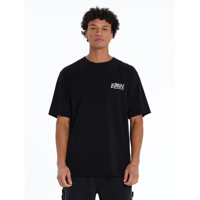 Μπλούζα Emerson 261.EM33.24 BLACK/WHITE T-Shirt