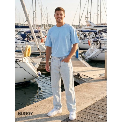 Παντελόνι Jean Baggy Oscar 3309-1 Light Blue