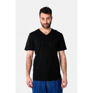 Μπλούζα Μονόχρωμη V  Paco & co 2431821 Black 