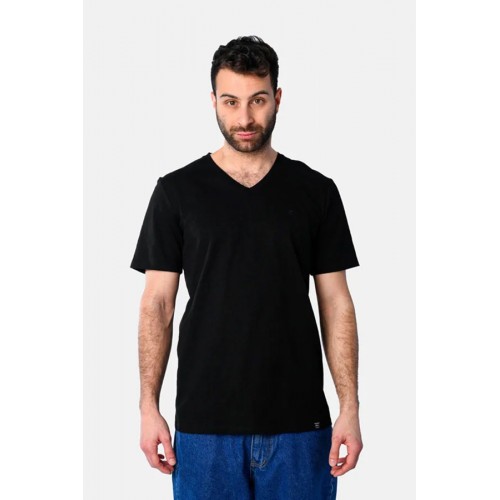 Μπλούζα Μονόχρωμη V  Paco & co 2431821 Black 