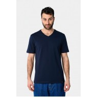 Μπλούζα Μονόχρωμη V  Paco & co 2431821 Navy