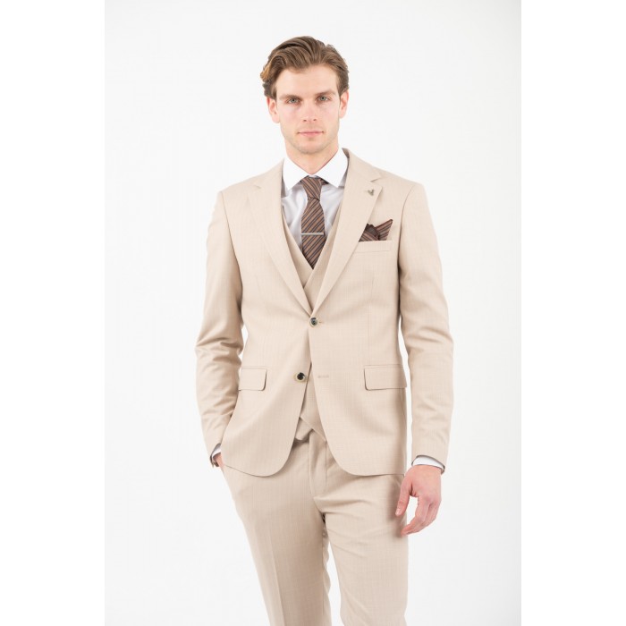 Κοστούμι Vittorio 100-26-PALERE BEIGE Σακάκι-Κοστούμι 