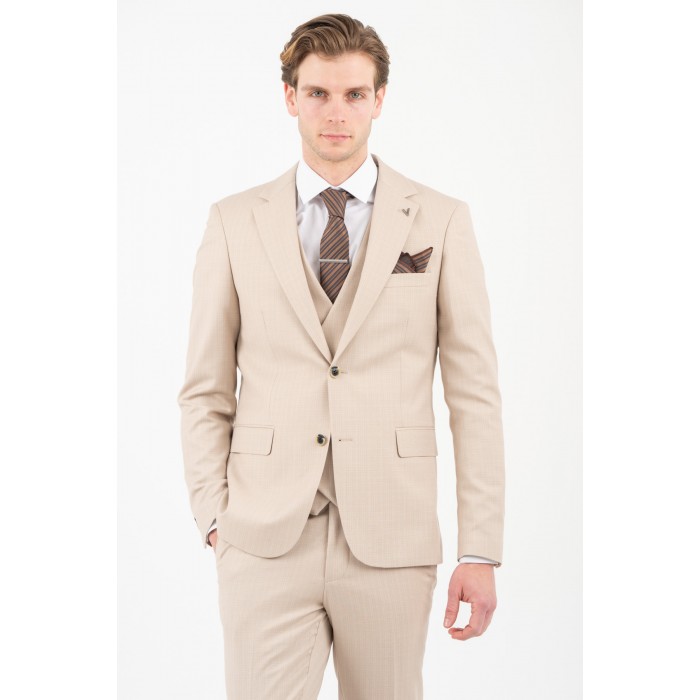 Κοστούμι Vittorio 100-26-PALERE BEIGE Σακάκι-Κοστούμι 