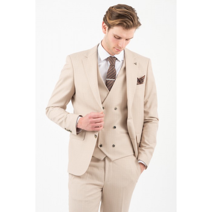 Κοστούμι Vittorio 100-26-PALERE BEIGE Σακάκι-Κοστούμι 