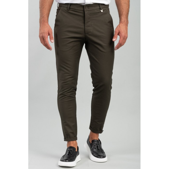 Παντελόνι Vittorio 500-24-ALTO Olive Chinos
