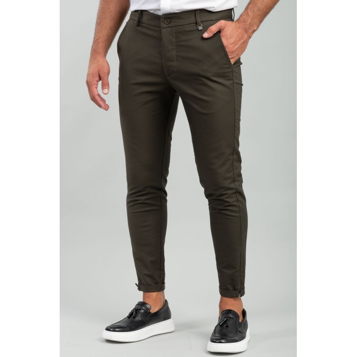 Παντελόνι Vittorio 500-24-ALTO Olive Chinos