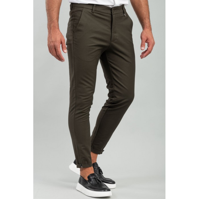 Παντελόνι Vittorio 500-24-ALTO Olive Chinos