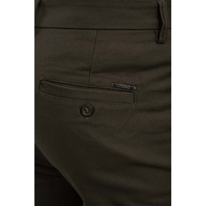 Παντελόνι Vittorio 500-24-ALTO Olive Chinos