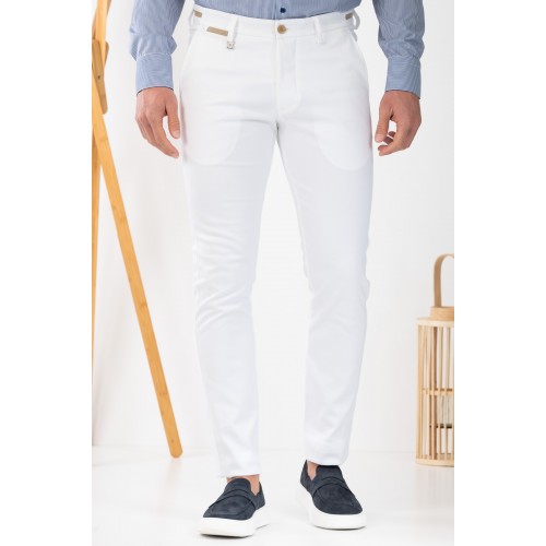 Παντελόνι Vittorio 500-25-COMO White Παντελόνι Vittorio 500-25-COMO White