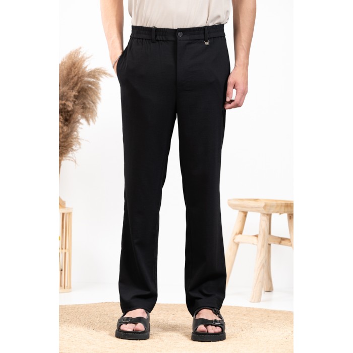 Παντελόνι Straight Fit Vittorio 500-24-Piro Black Chinos