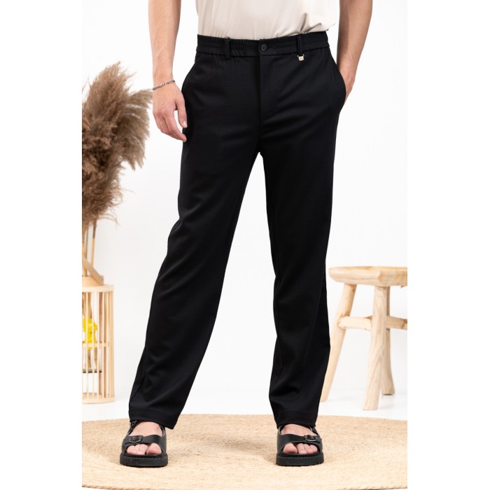 Παντελόνι Straight Fit Vittorio 500-24-Piro Black Chinos