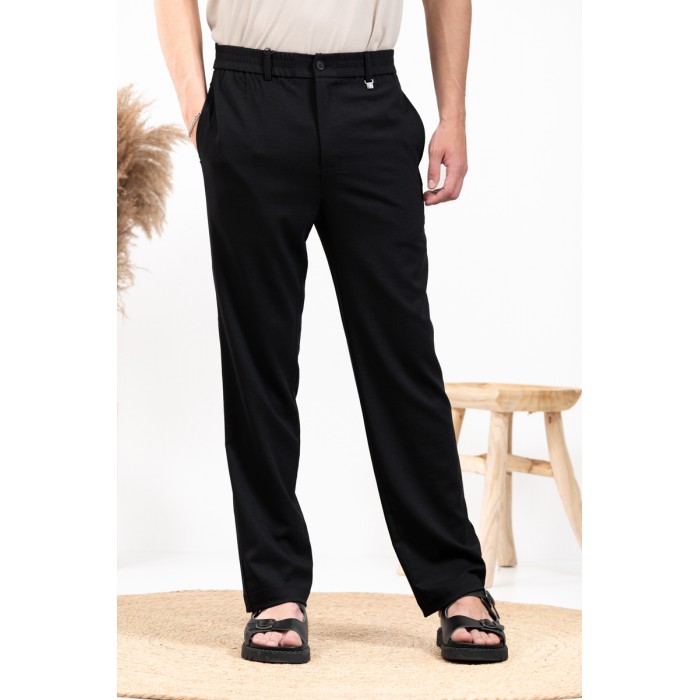 Παντελόνι Straight Fit Vittorio 500-24-Piro Black Chinos